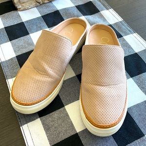 CCOCCI Open Back Perforated Slip on Flat Sneakers